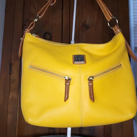 Dooney & Bourke Leather Shoulder Bag - Picture 7 of 13